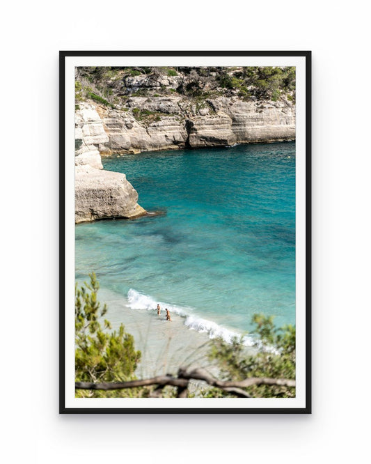 Pareja en Cala Mitjana