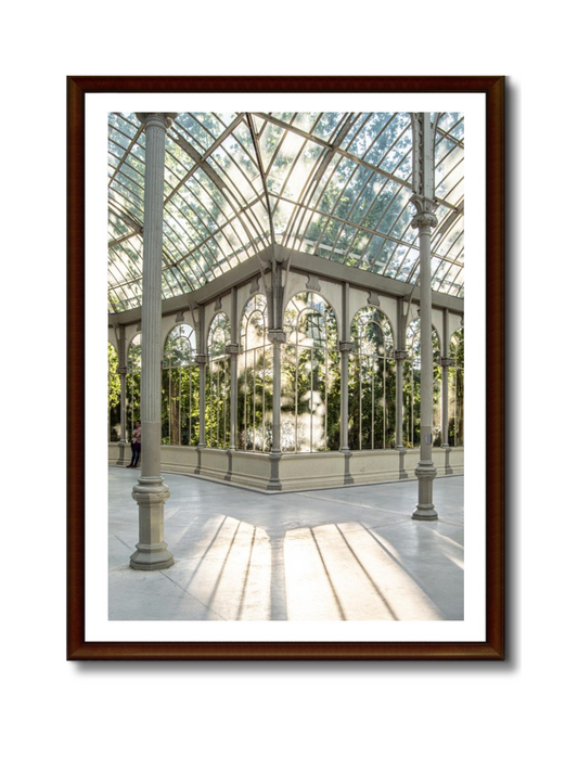 7. Atardecer en el Palacio de Cristal, Madrid