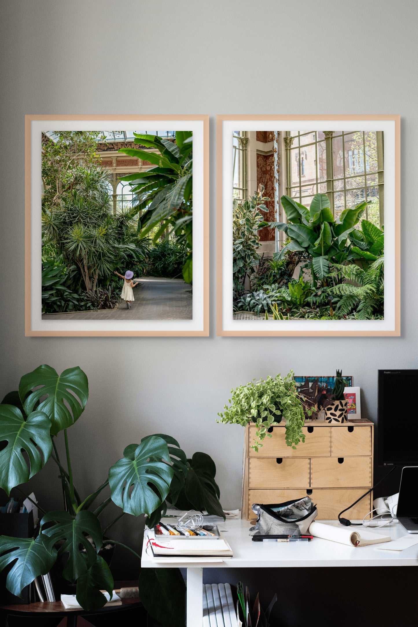 Plantas tropicales en el invernadero, Barcelona