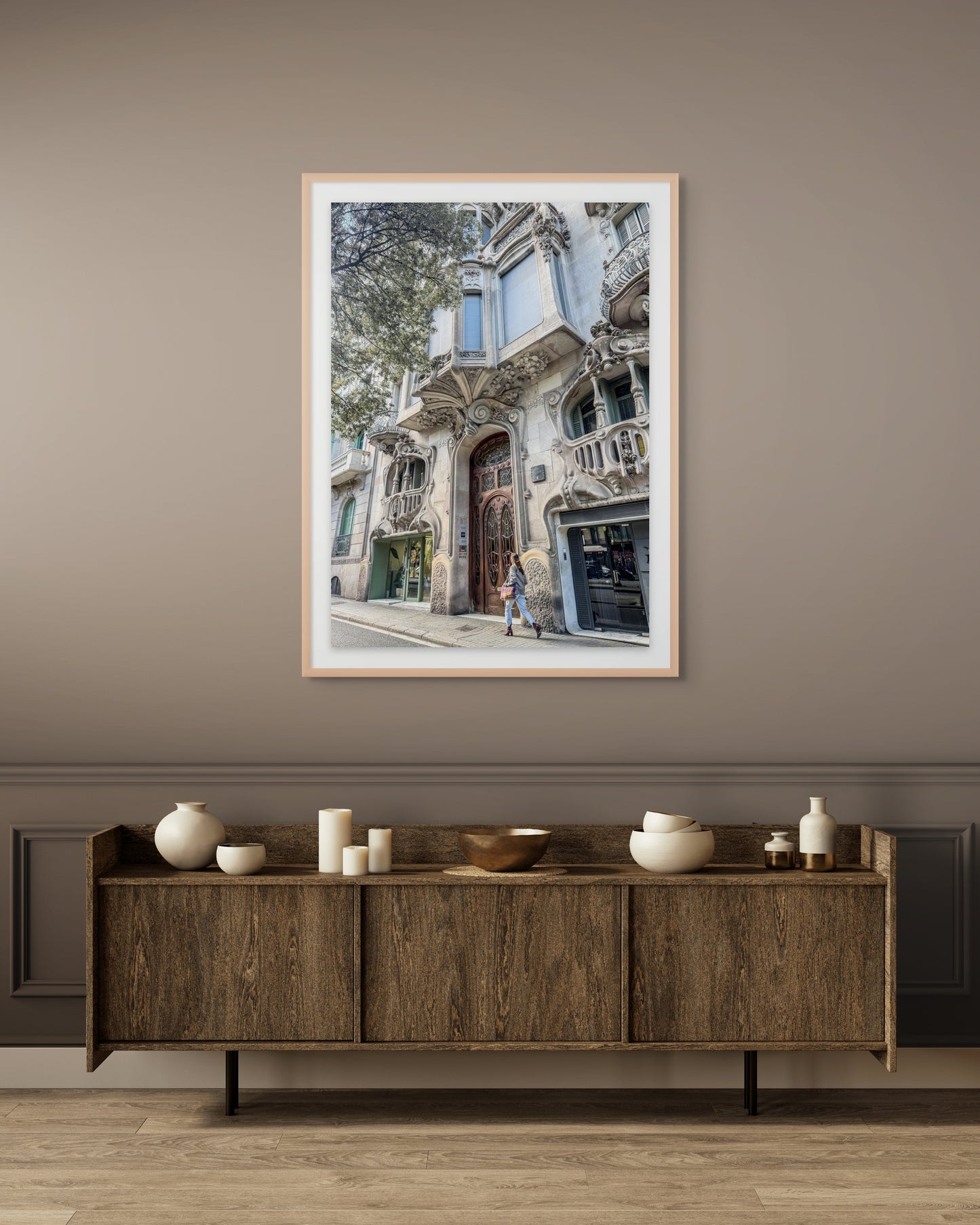 Fachada modernista de la Casa Comalat, Barcelona