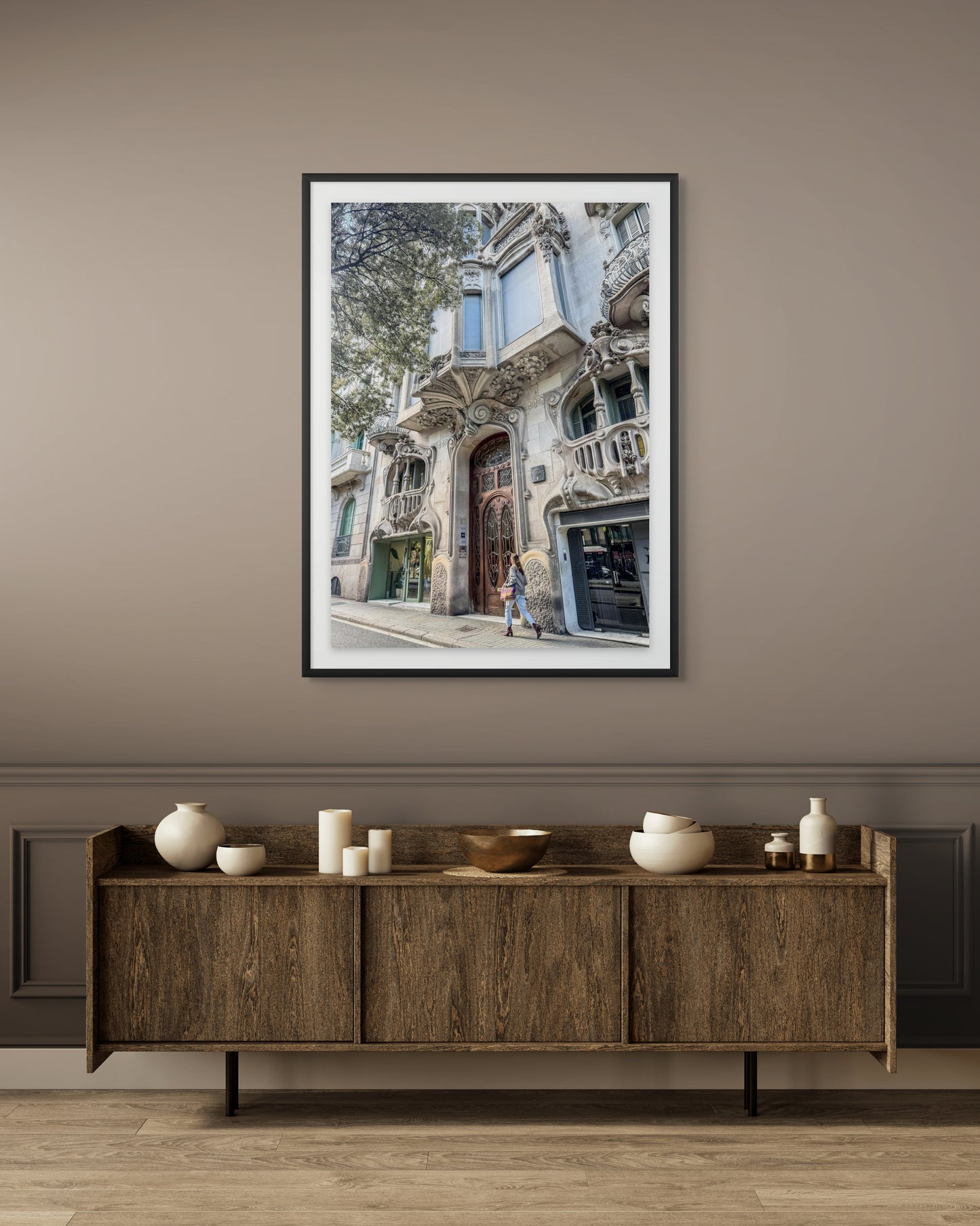 Fachada modernista de la Casa Comalat, Barcelona