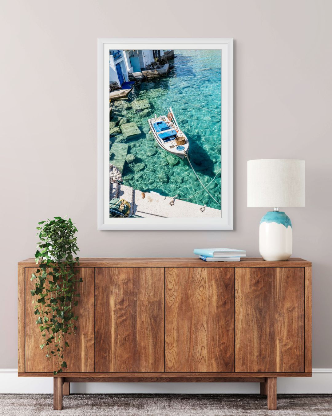 Barca flotando en Firopotamos