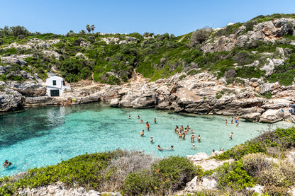 Baño en Cala Binidalí