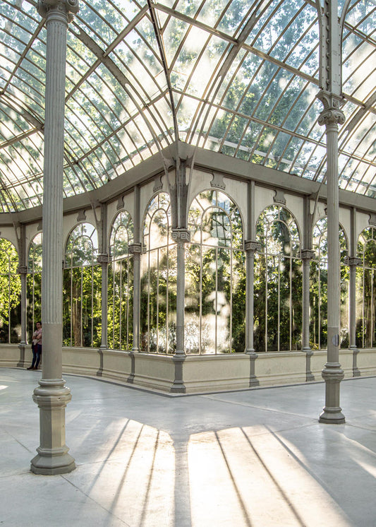 7. Atardecer en el Palacio de Cristal, Madrid