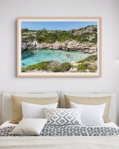 Baño en Cala Binidalí