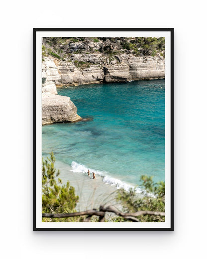 Pareja en Cala Mitjana