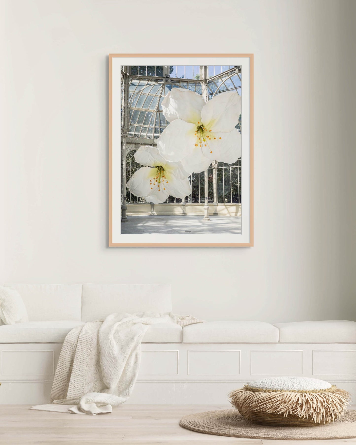 Flores gigantes en el Palacio de Cristal