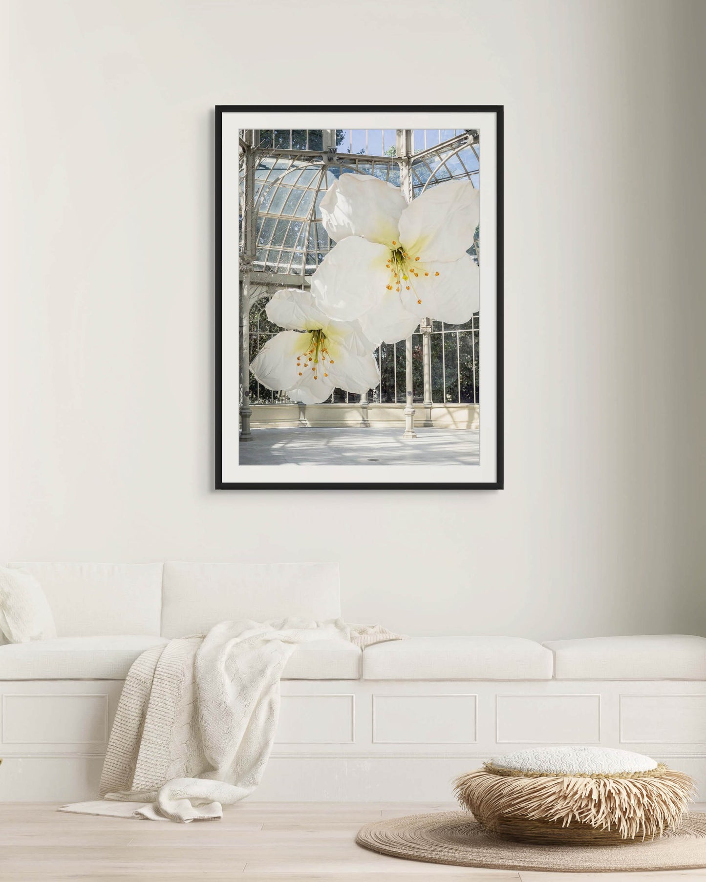 Flores gigantes en el Palacio de Cristal