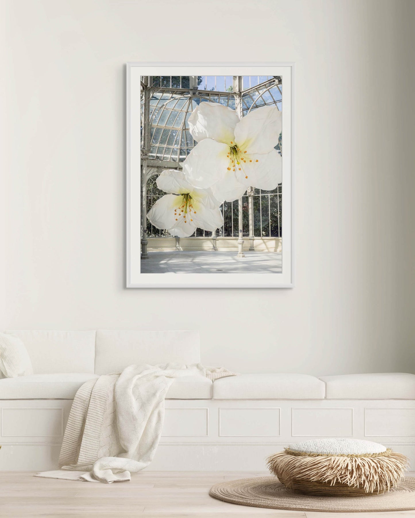 Flores gigantes en el Palacio de Cristal