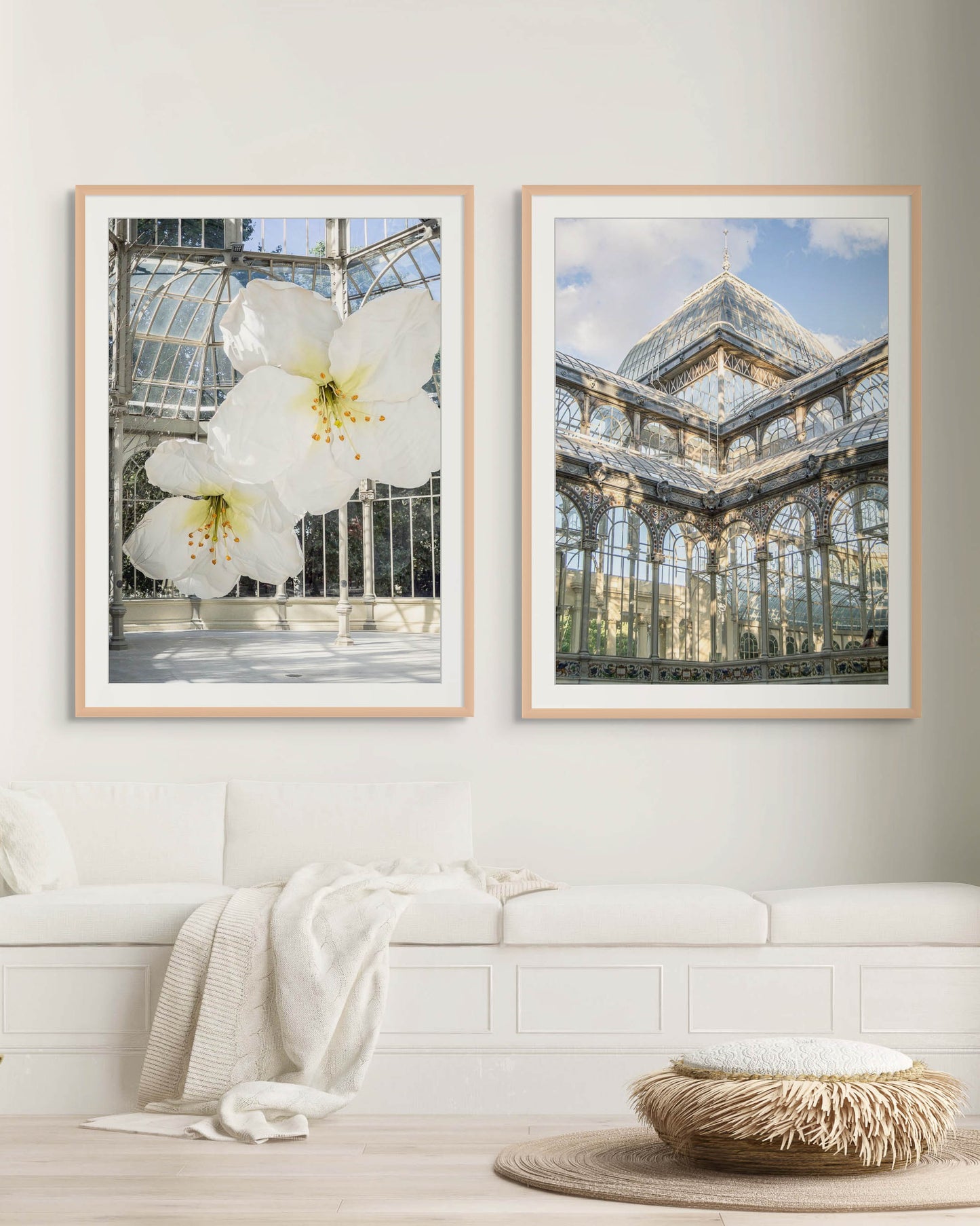 Flores gigantes en el Palacio de Cristal